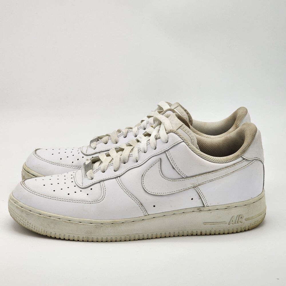 Nike Air Force 1 Low AF1 Triple White Men's Size 11.5 - Picture 4 of 7